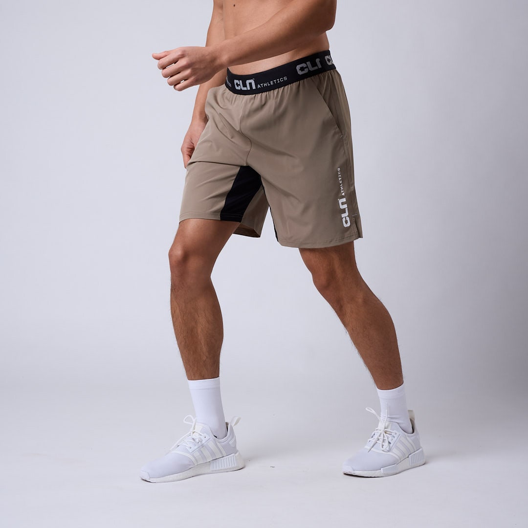 Dino stretch shorts Dark khaki