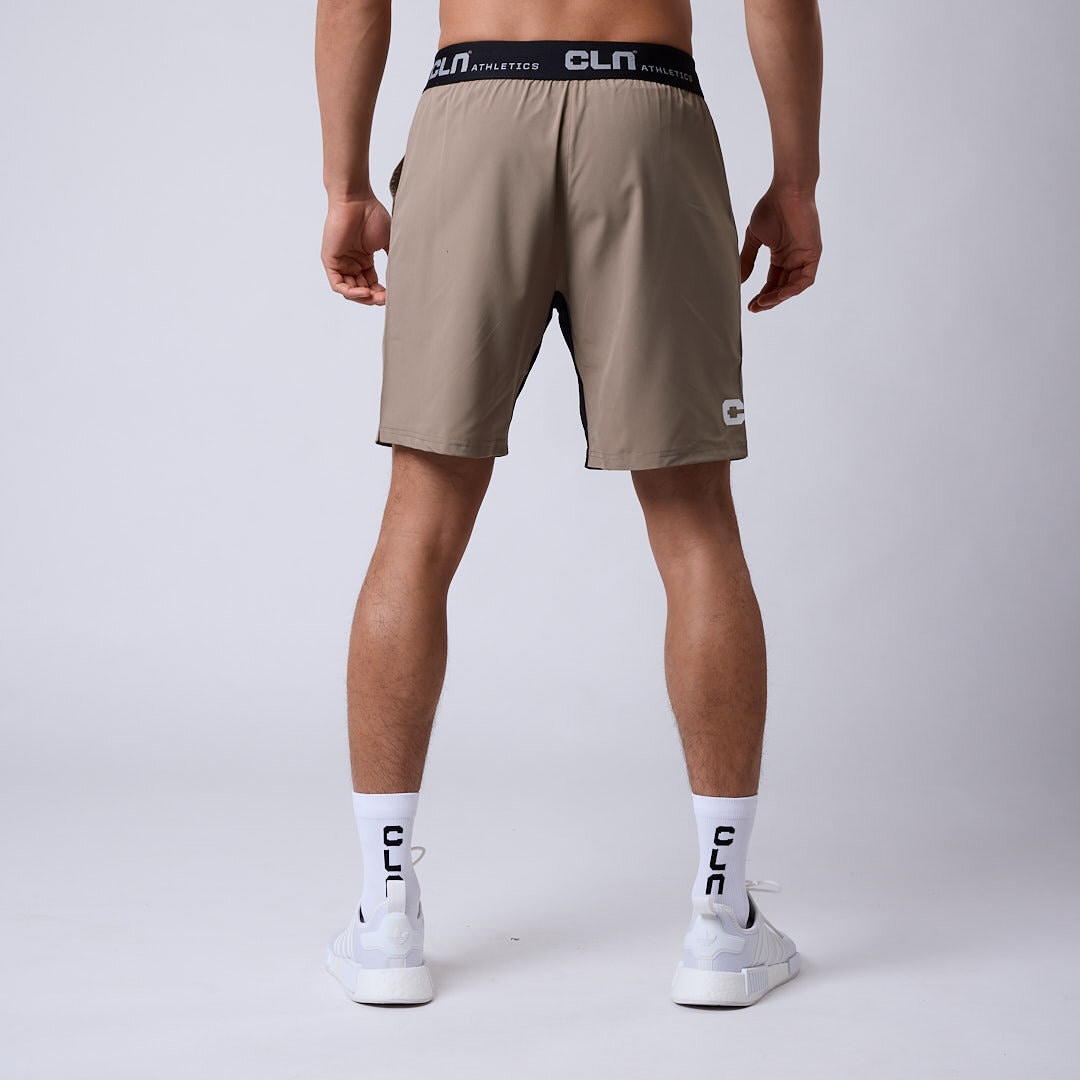 Dino stretch shorts Dark khaki