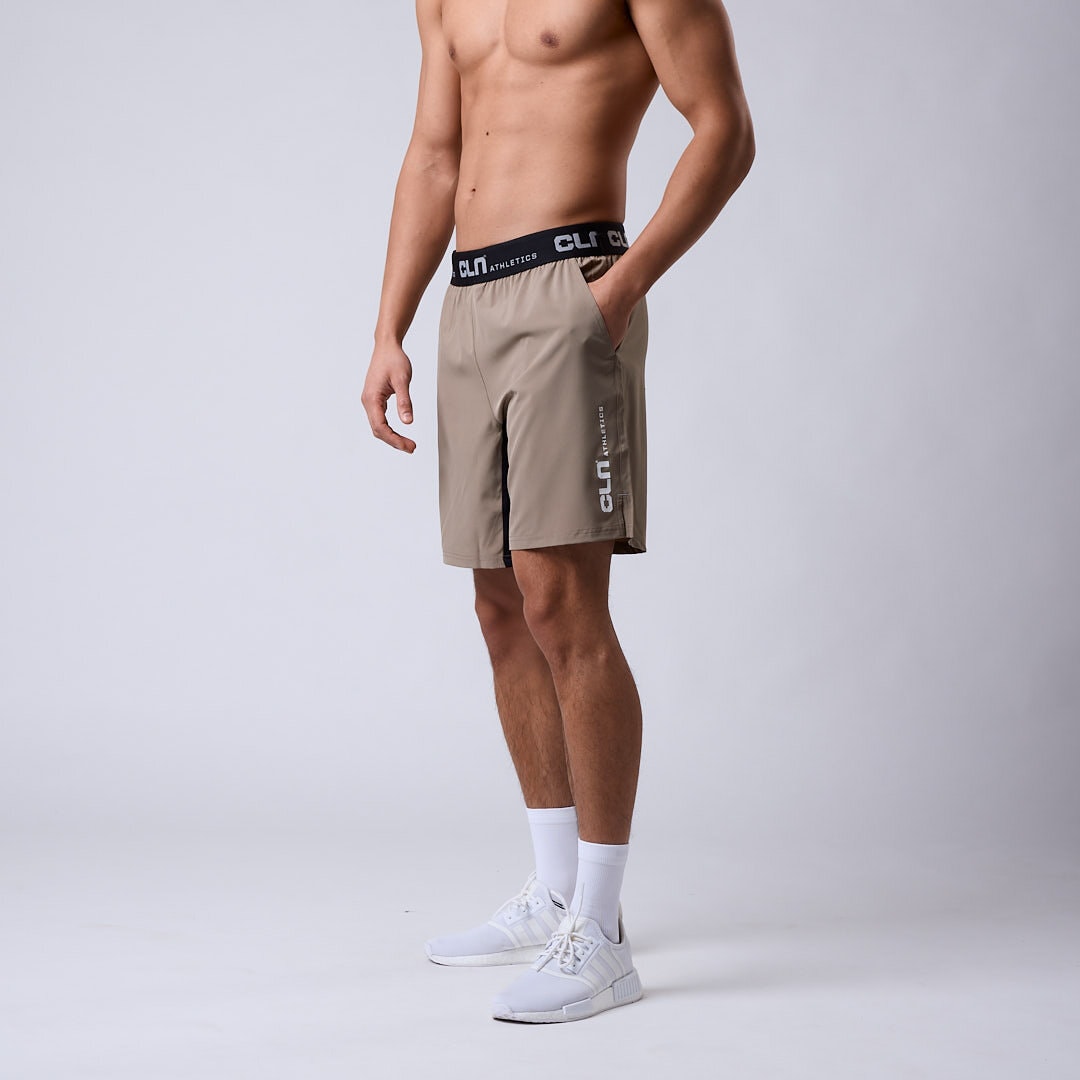 Dino stretch shorts Dark khaki