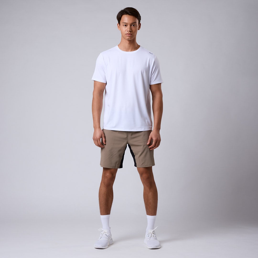 Dino stretch shorts Dark khaki