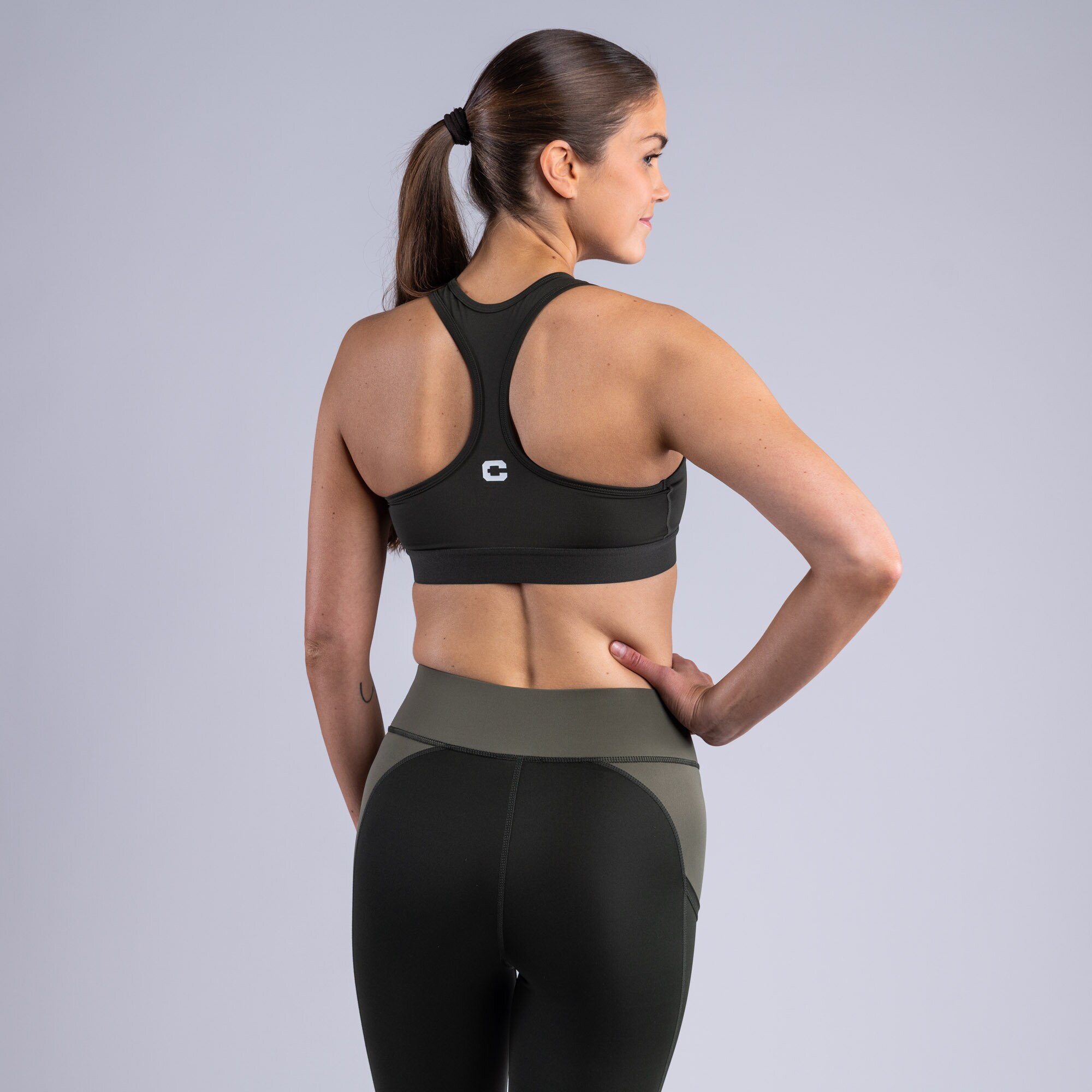 Inhale sport bra Deep forest green