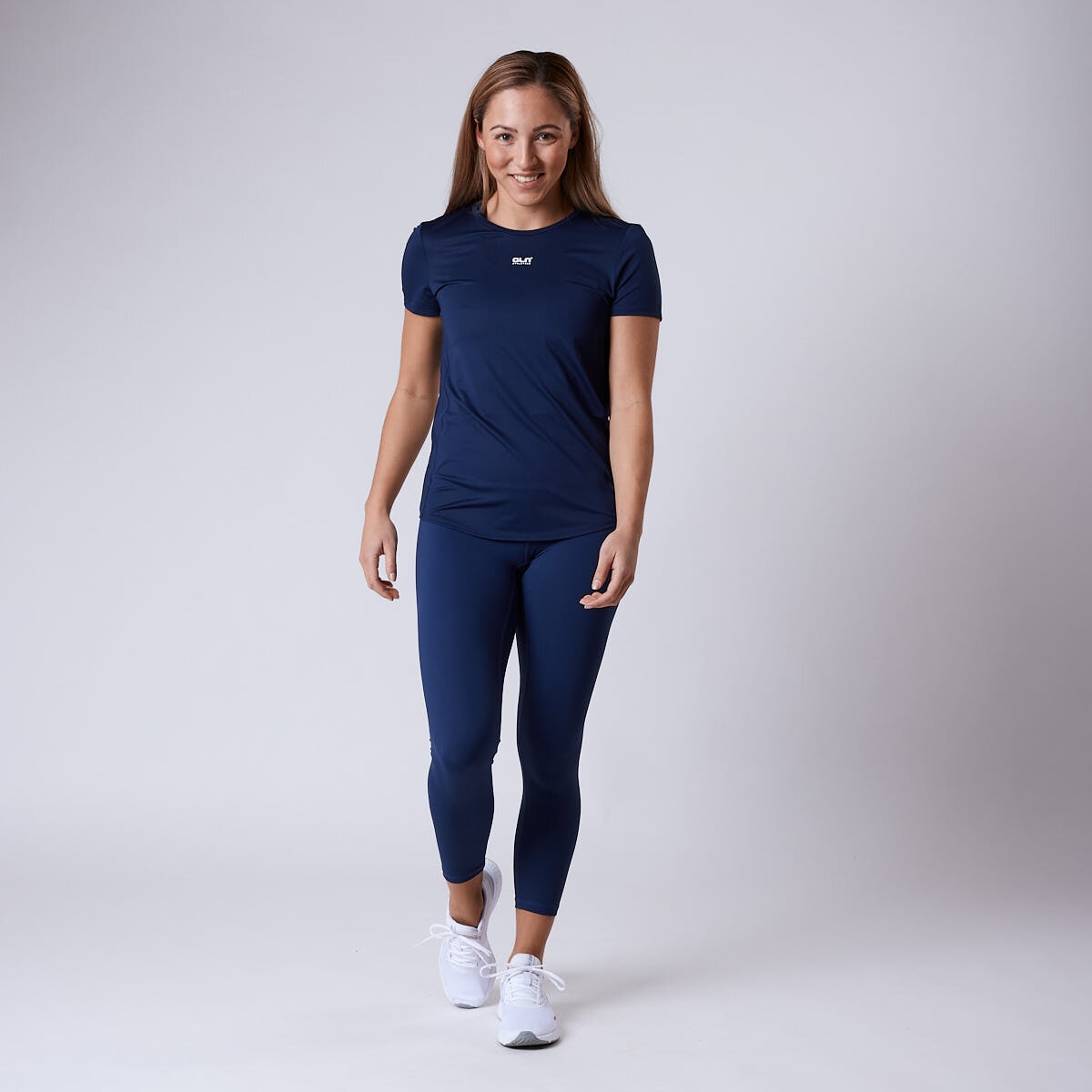 Feather mesh t-shirt Dark blue