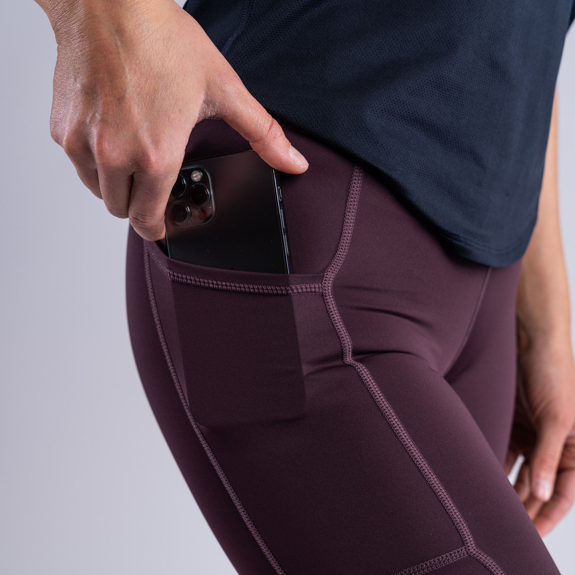 Bike pocket shorts Dark wine