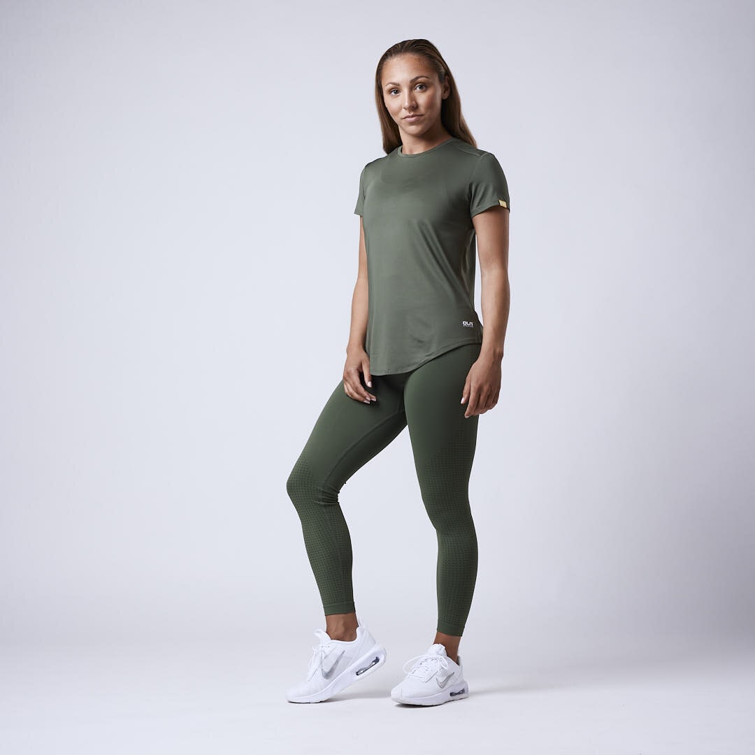 Victory seamless tights Moss green