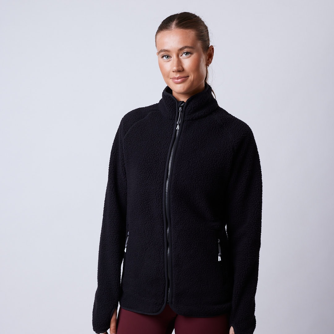Line fleece jacket Black