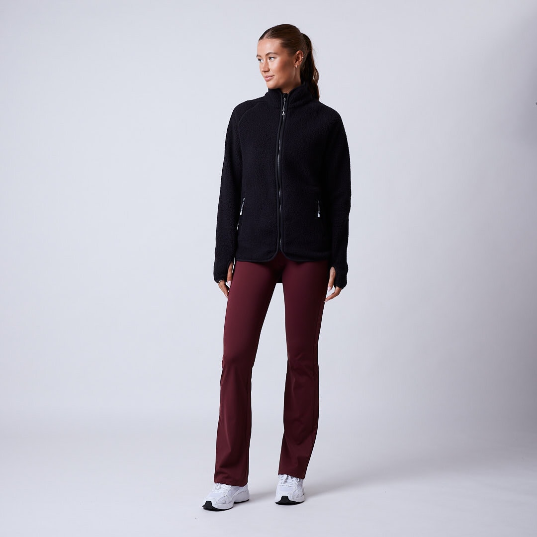 Line fleece jacket Black