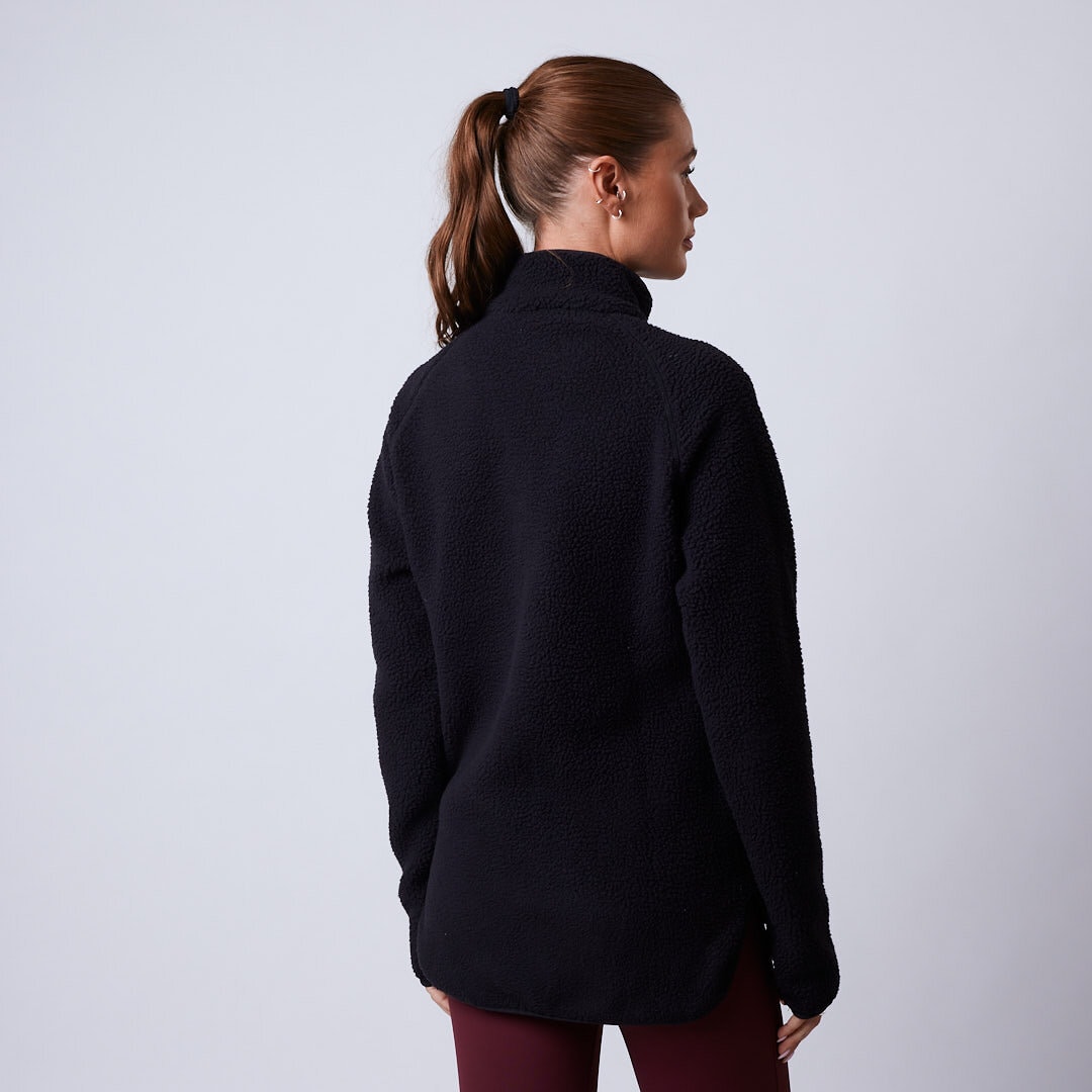 Line fleece jacket Black