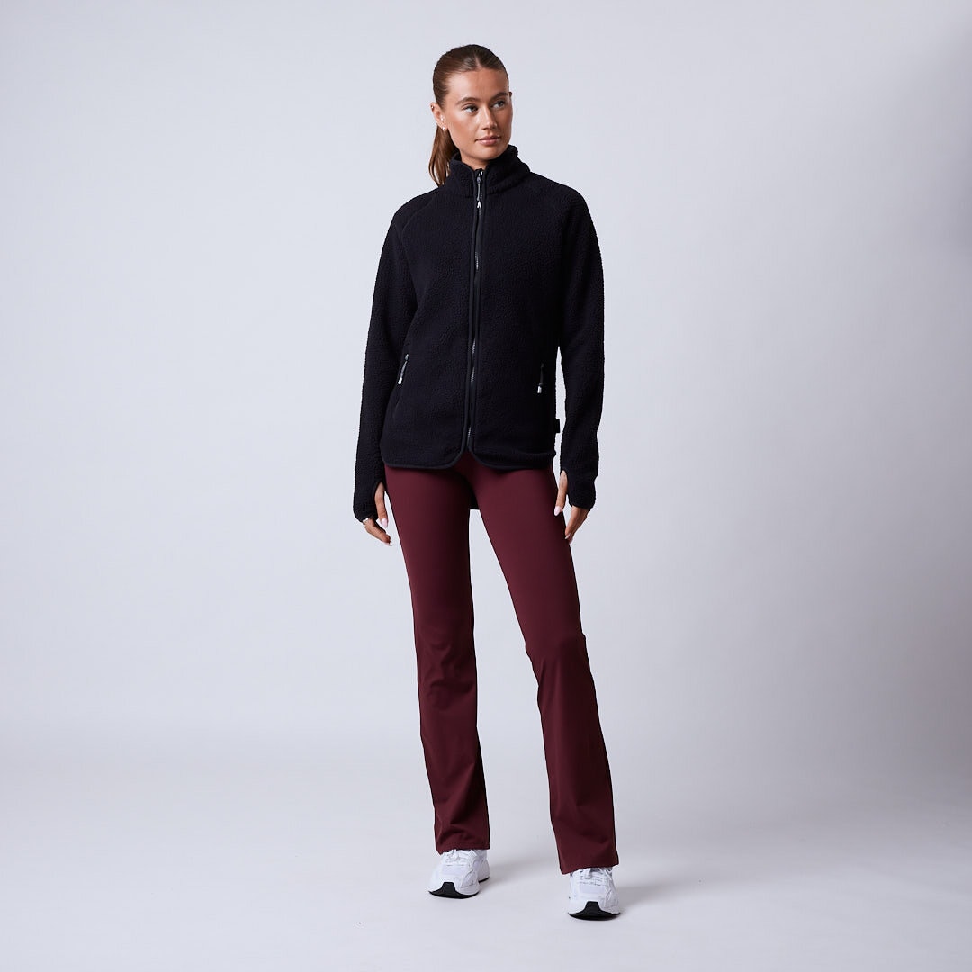 Line fleece jacket Black