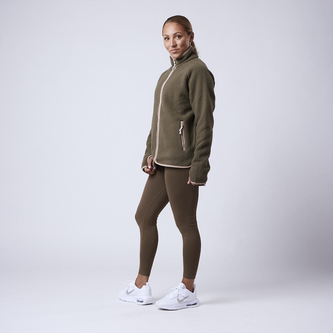 Line fleece jacket Green