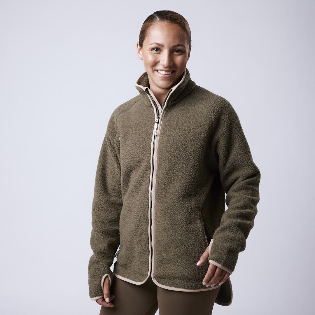 Line fleece jacket Green