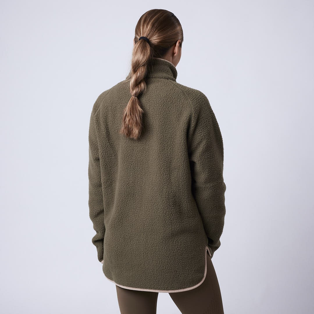Line fleece jacket Green