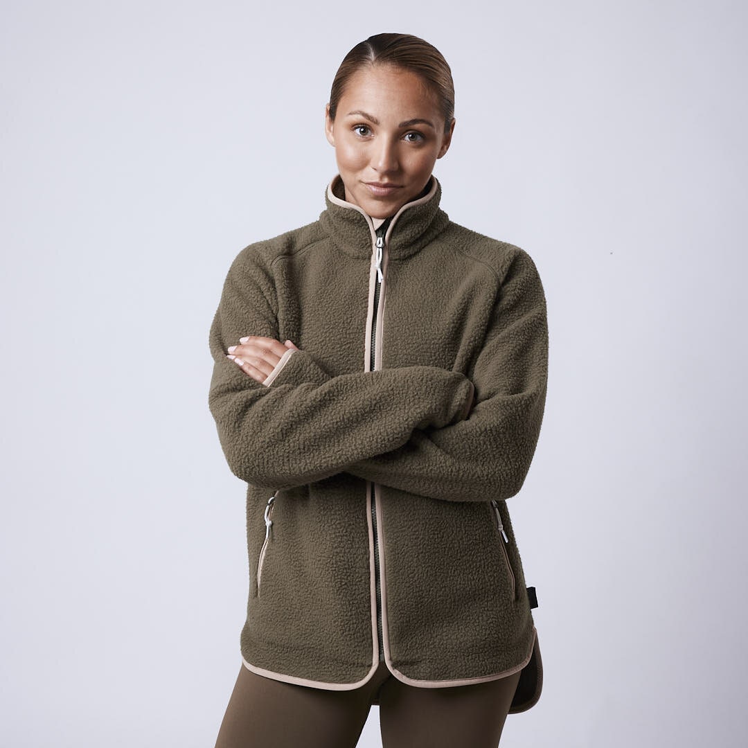 Line fleece jacket Green