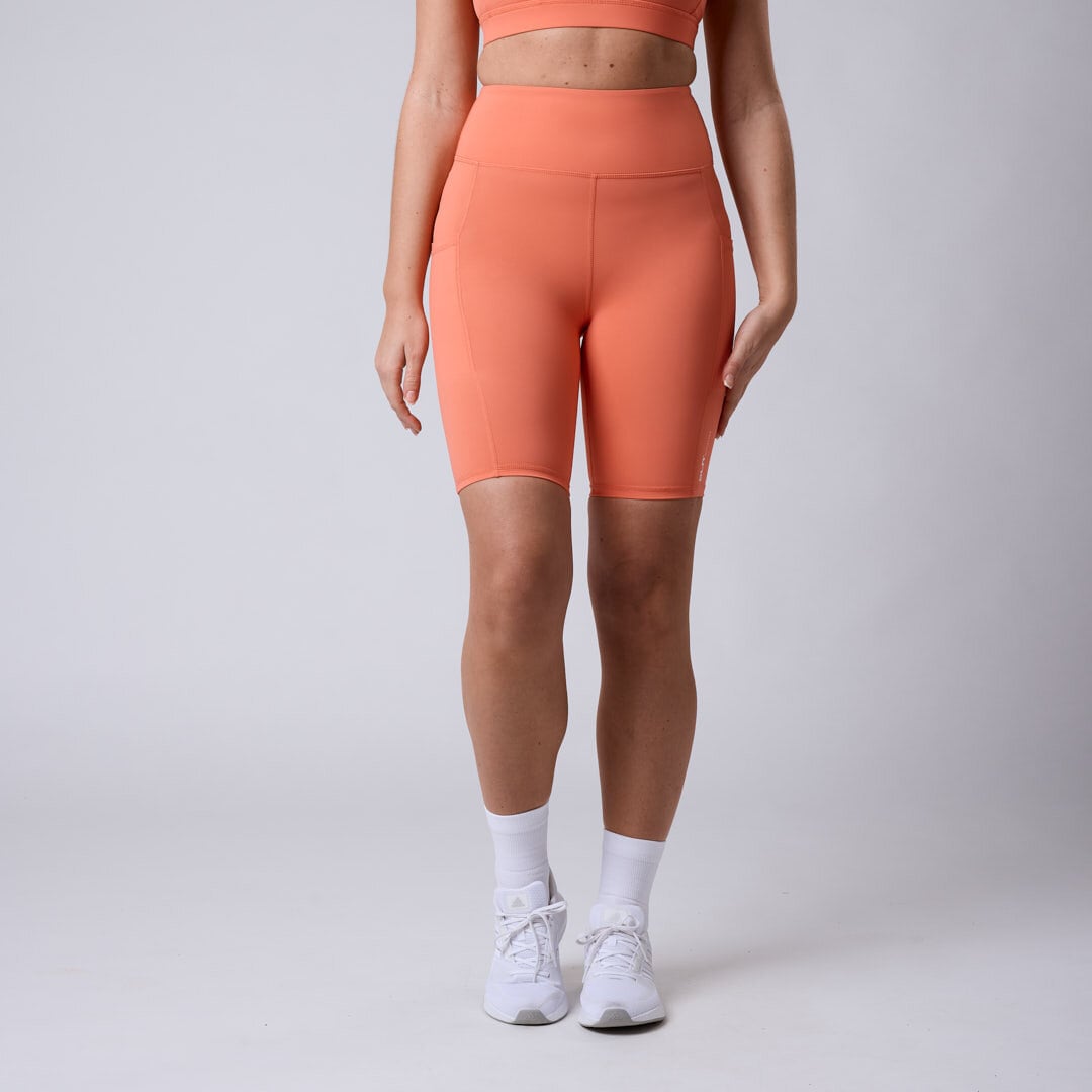 Fuse pocket biker shorts Coral peach