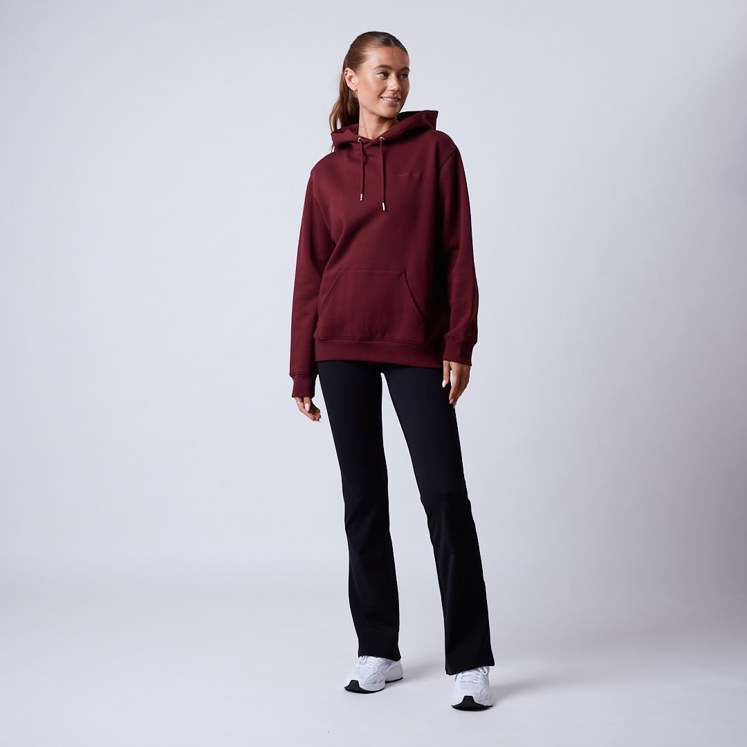 Core hoodie Wmn Dark red