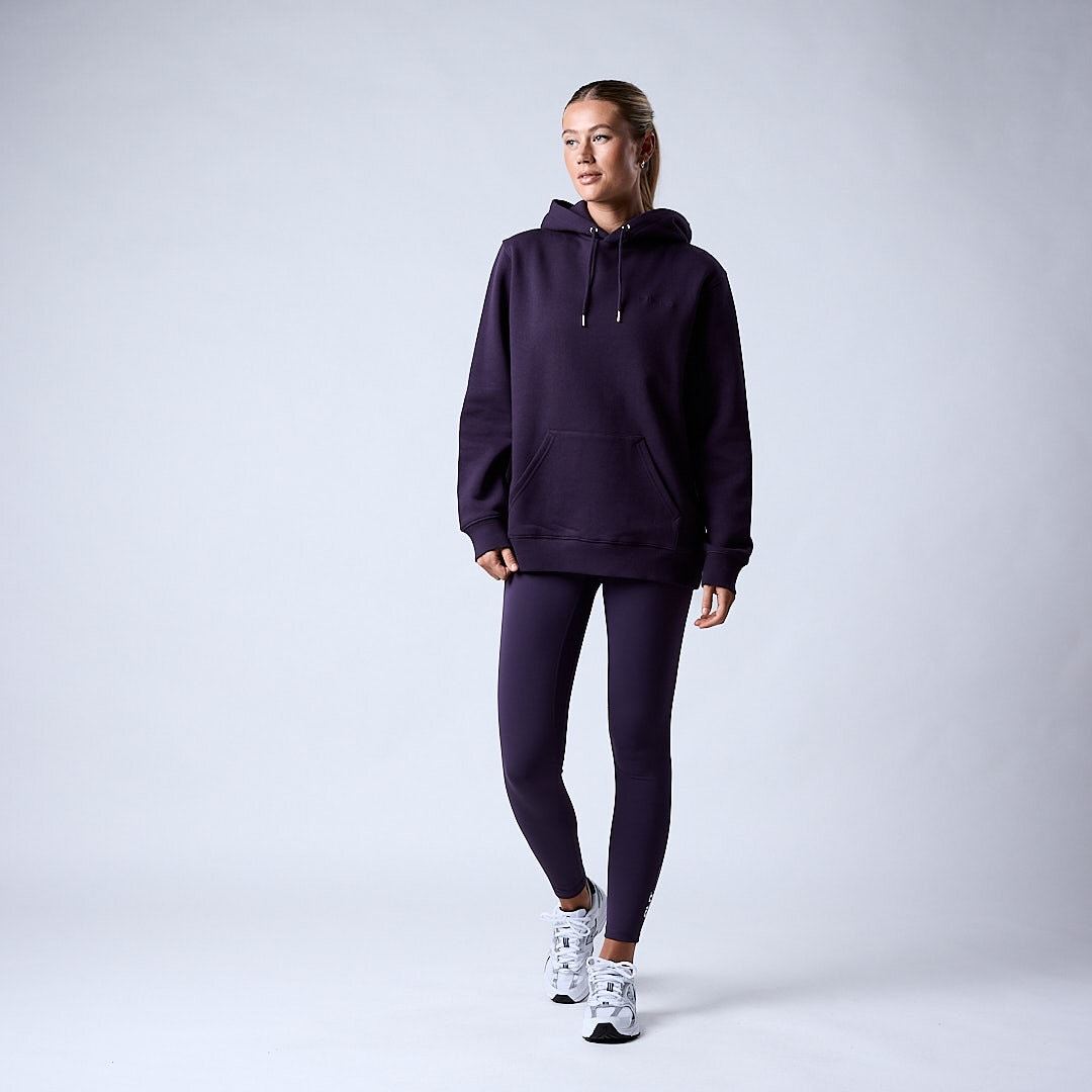 Core hoodie Wmn Dark plum