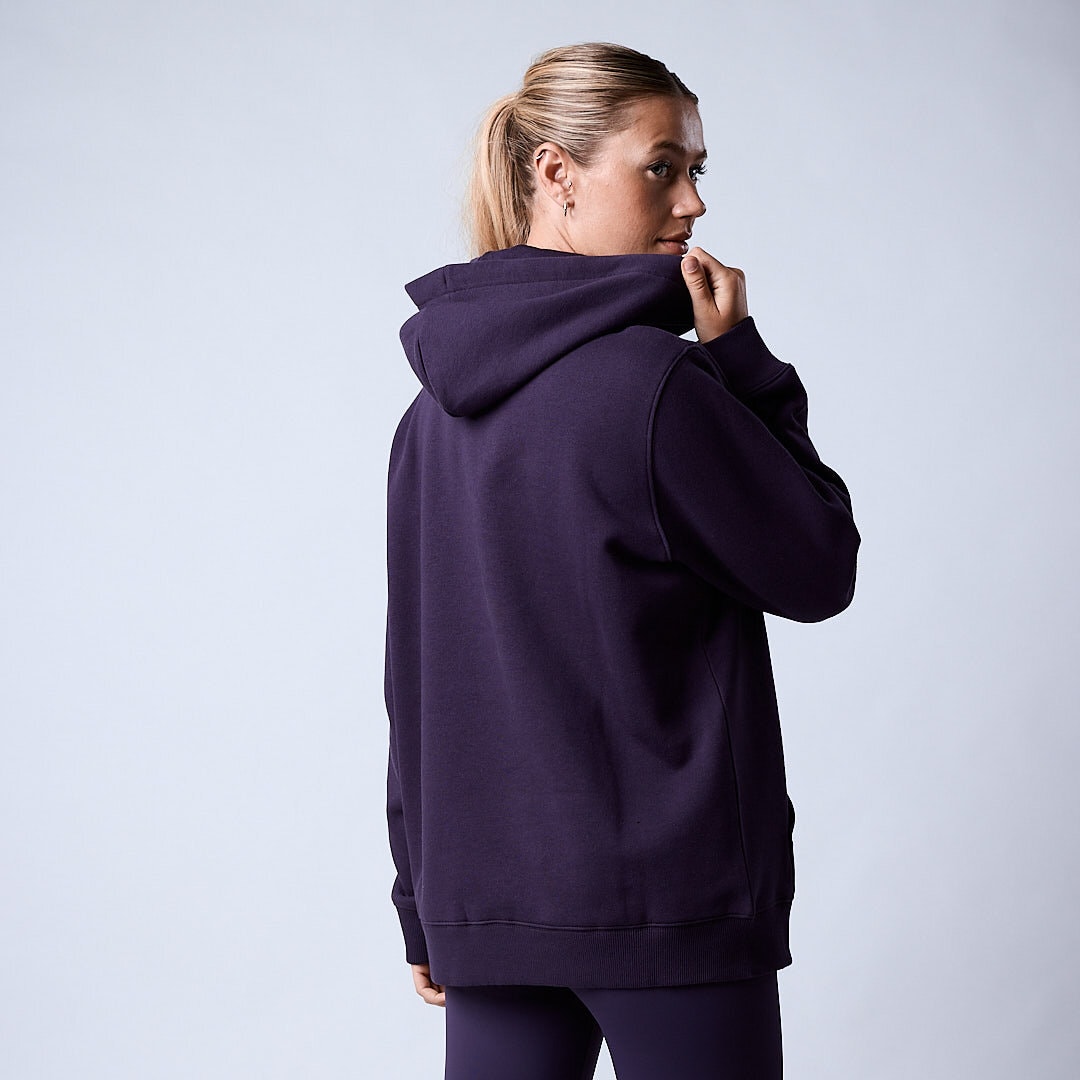 Core hoodie Wmn Dark plum