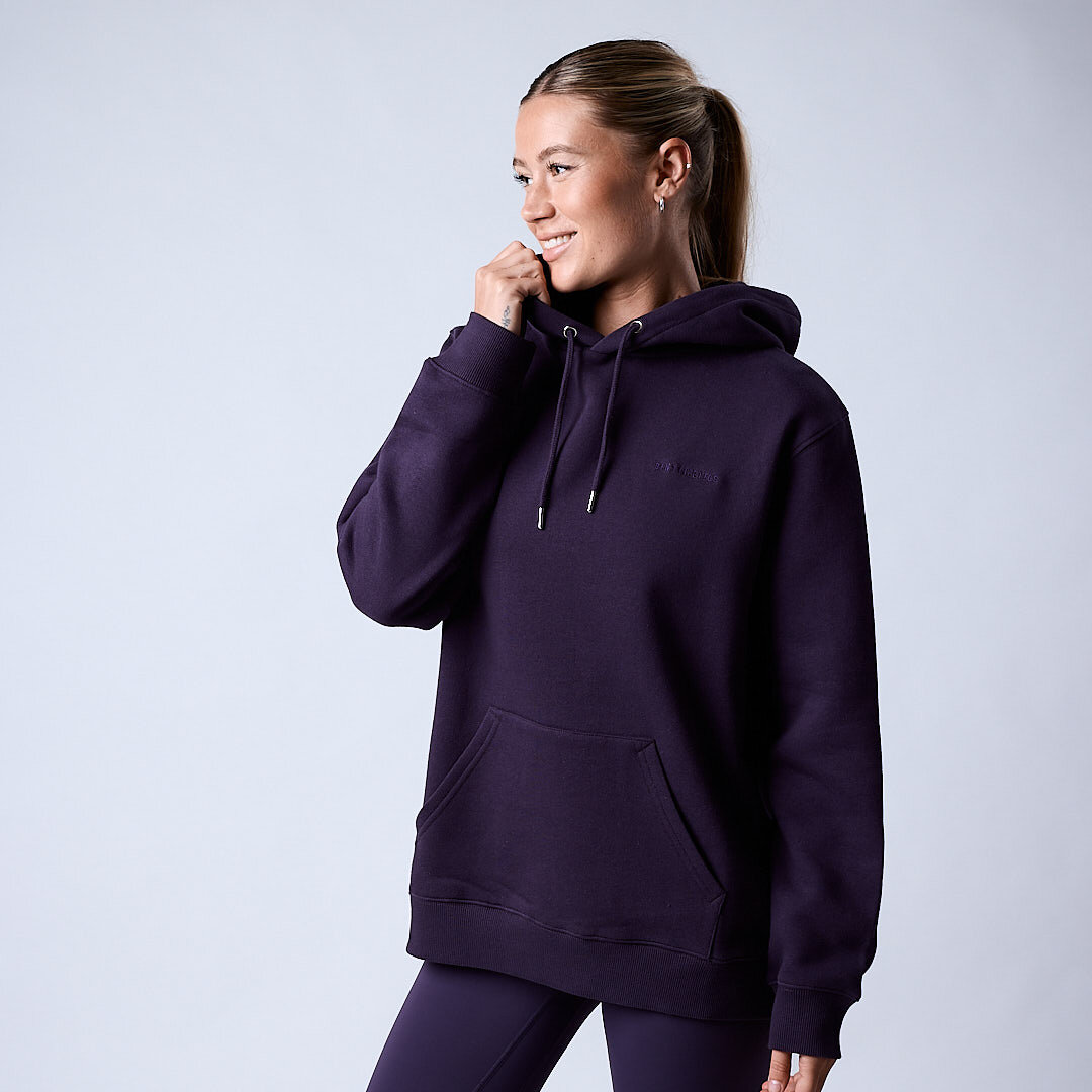 Core hoodie Wmn Dark plum