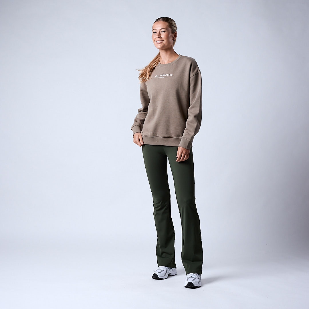 Fuse flared tights Kombu green