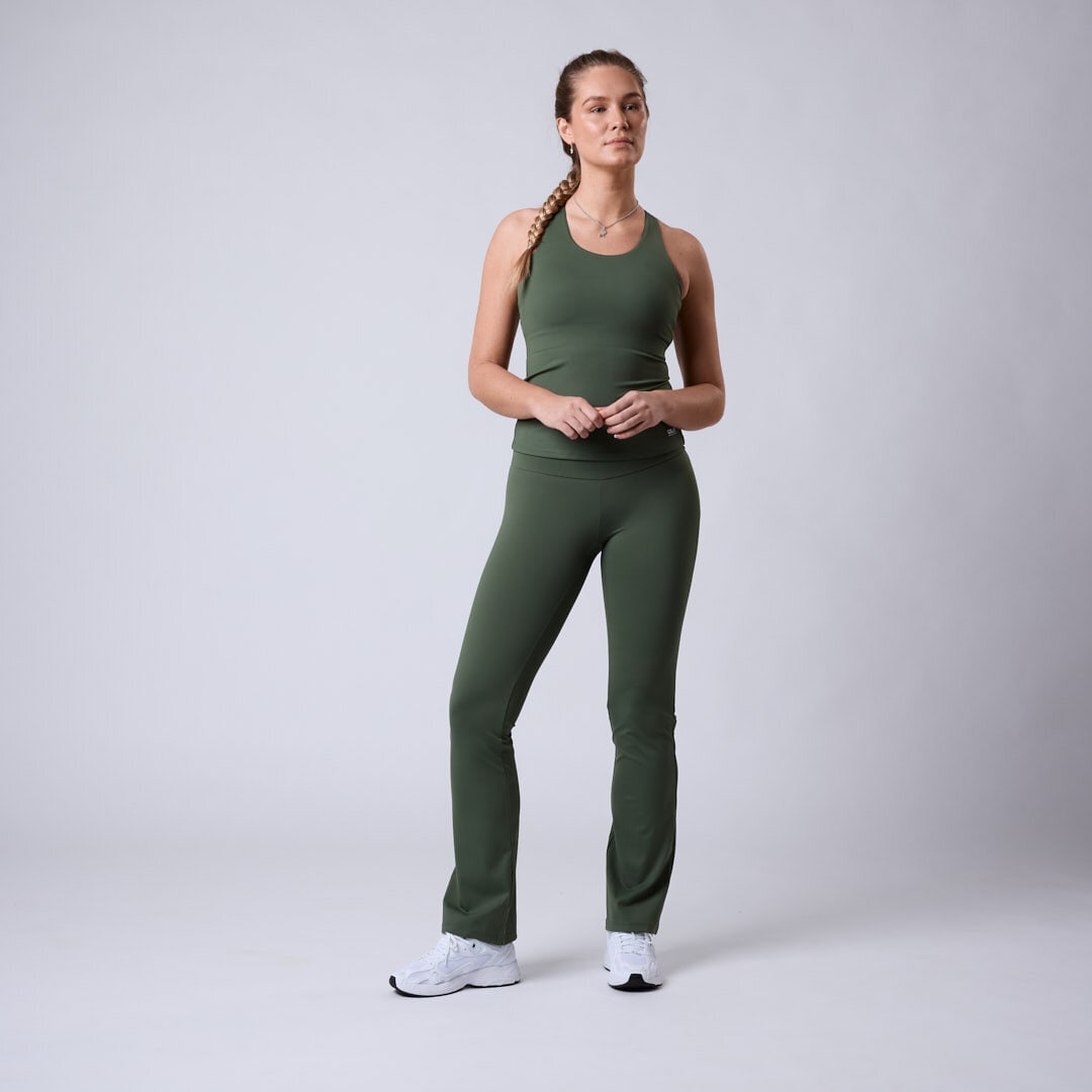 Fuse flared tights Moss green
