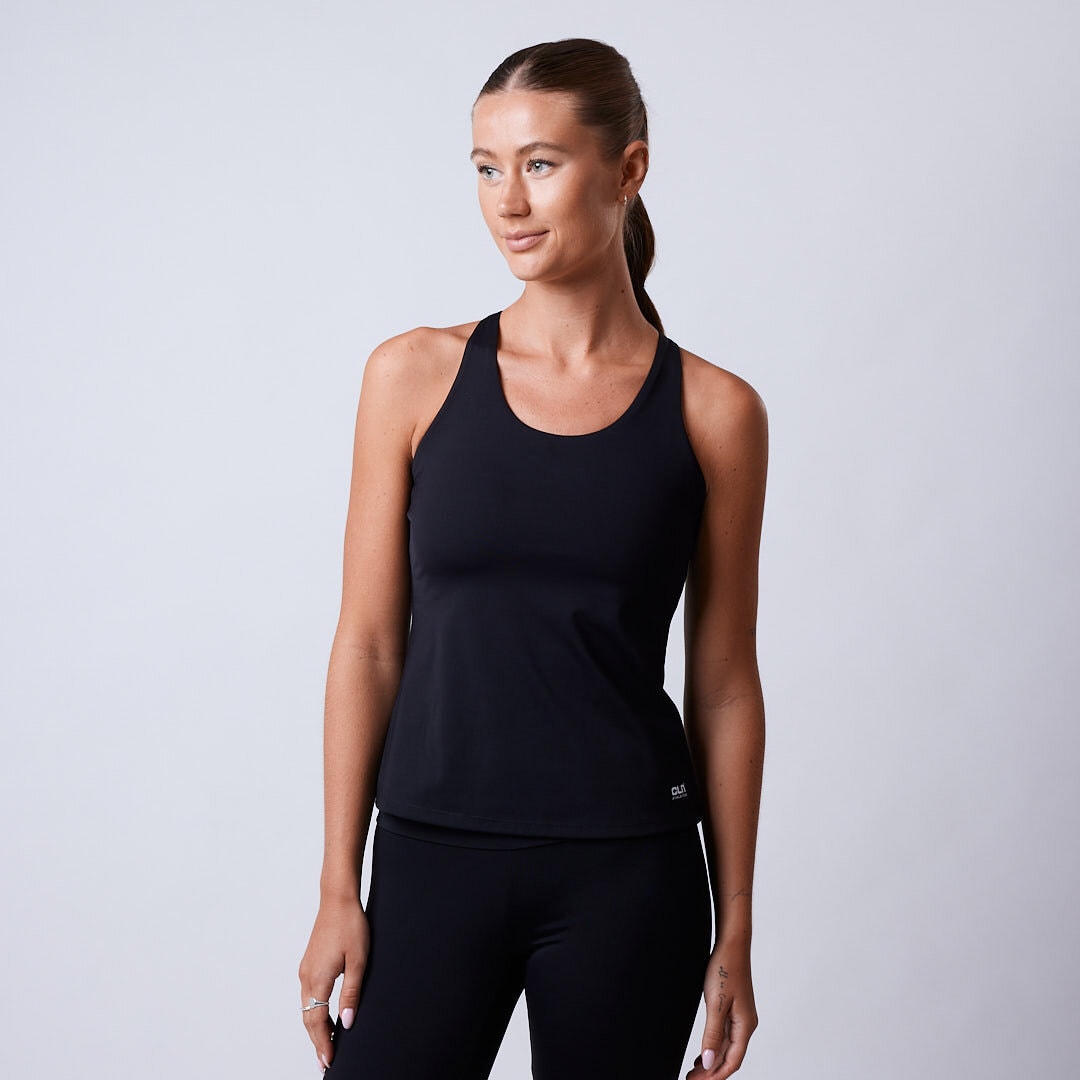 Fuse singlet 2 in 1 top Black