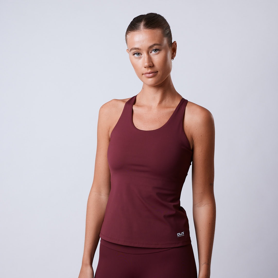 Fuse singlet 2 in 1 top Dark red