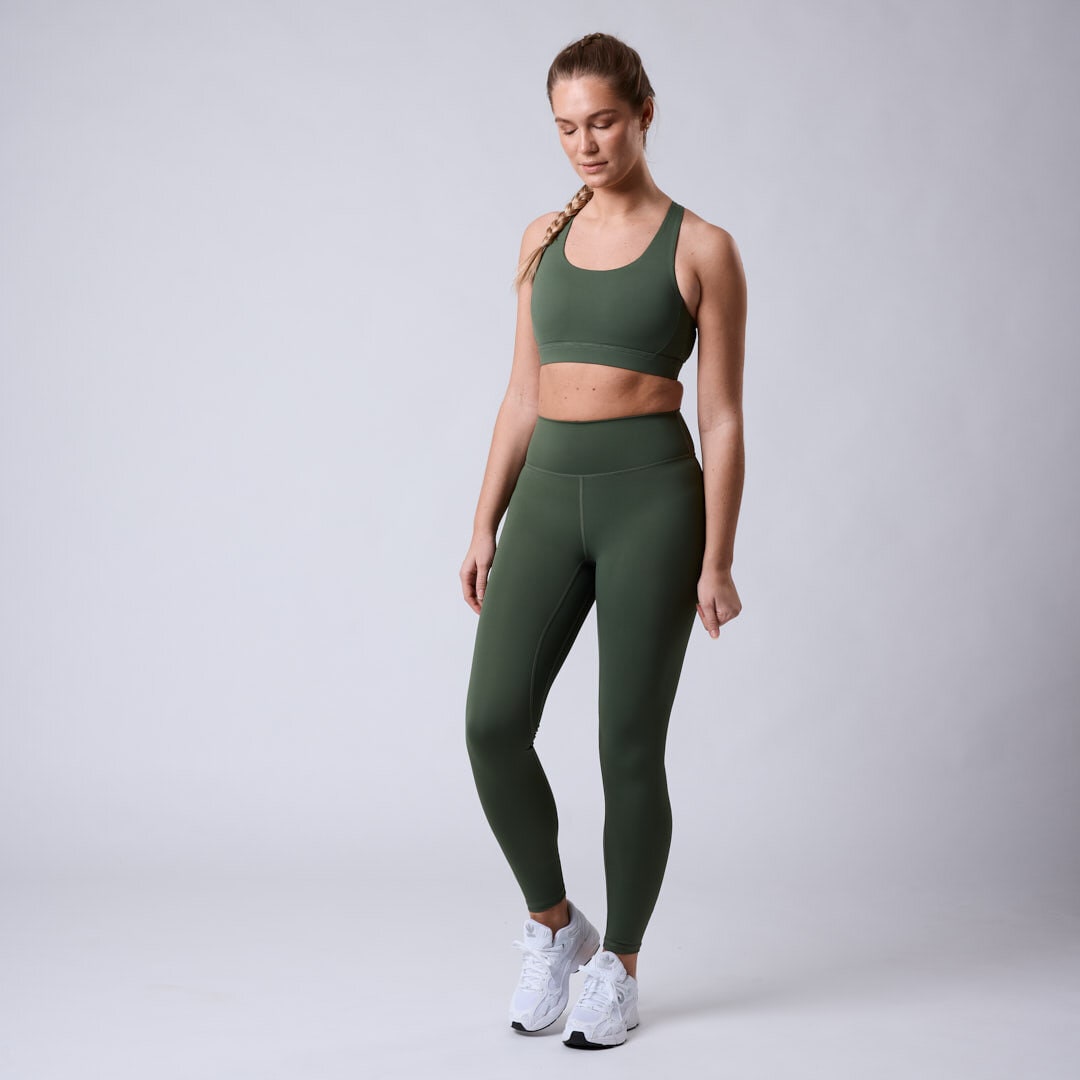 Fuse V-shape tights Moss green
