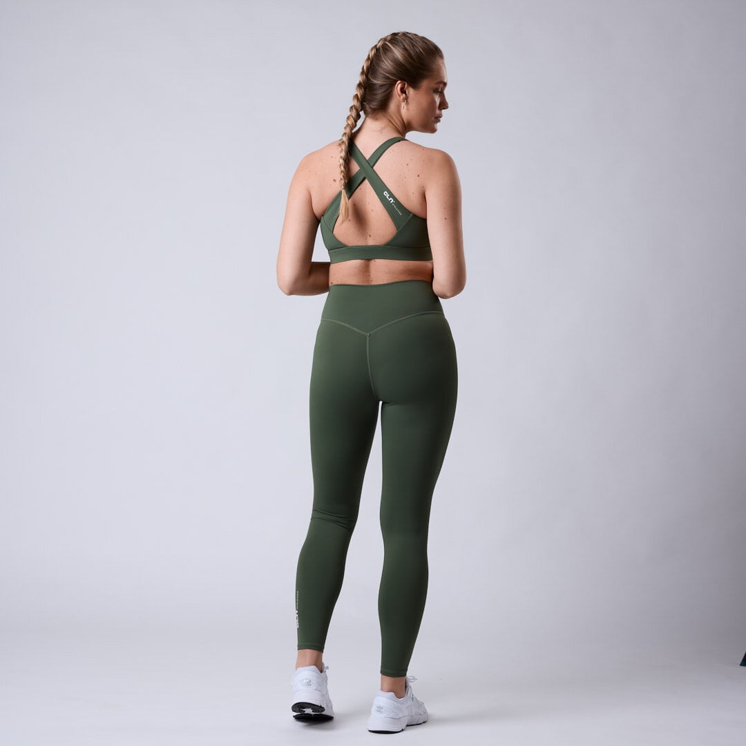 Fuse V-shape tights Moss green