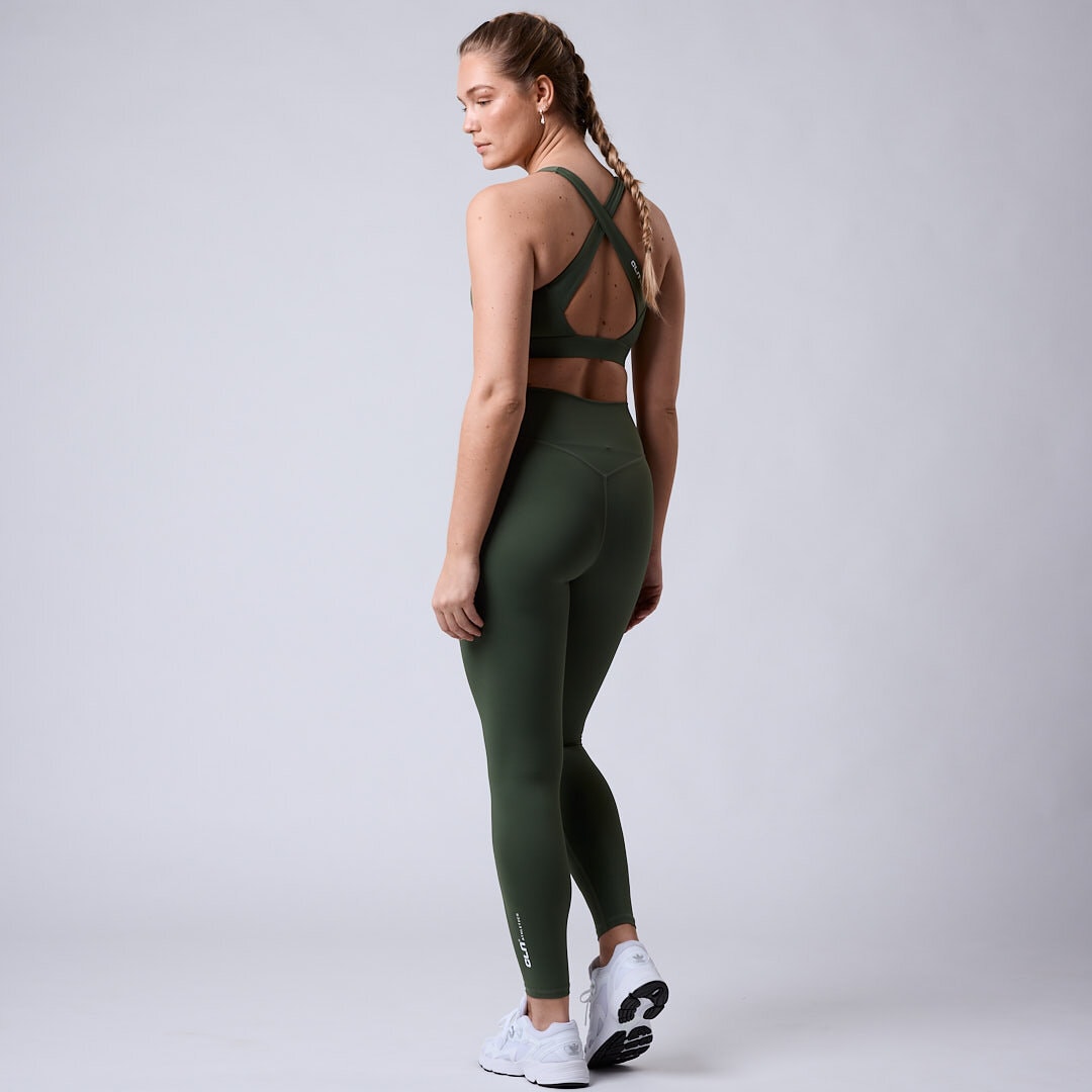 Fuse V-shape tights Moss green