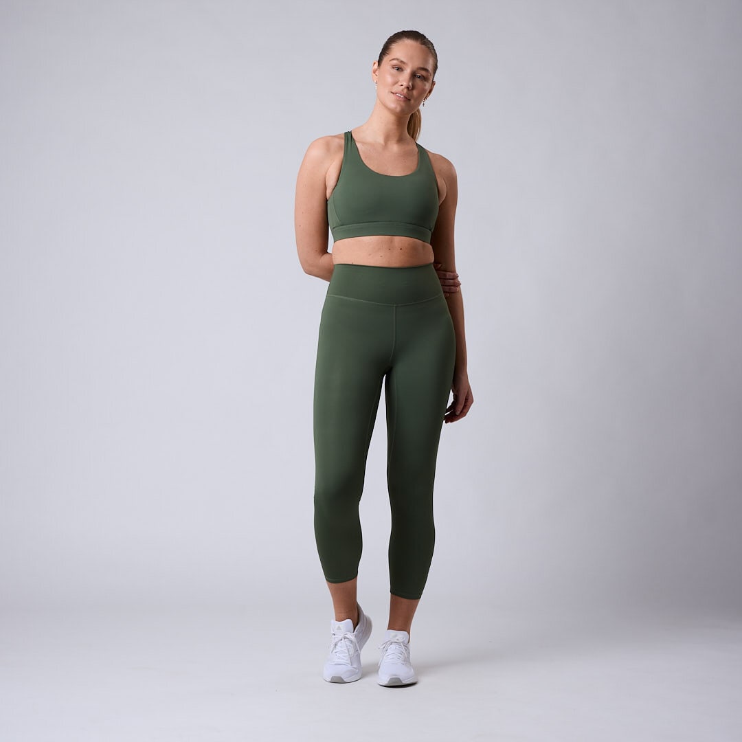 Fuse V-shape 7/8 tights Moss green