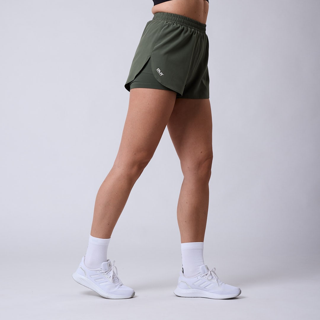 Ultra 2 in 1 shorts Moss green