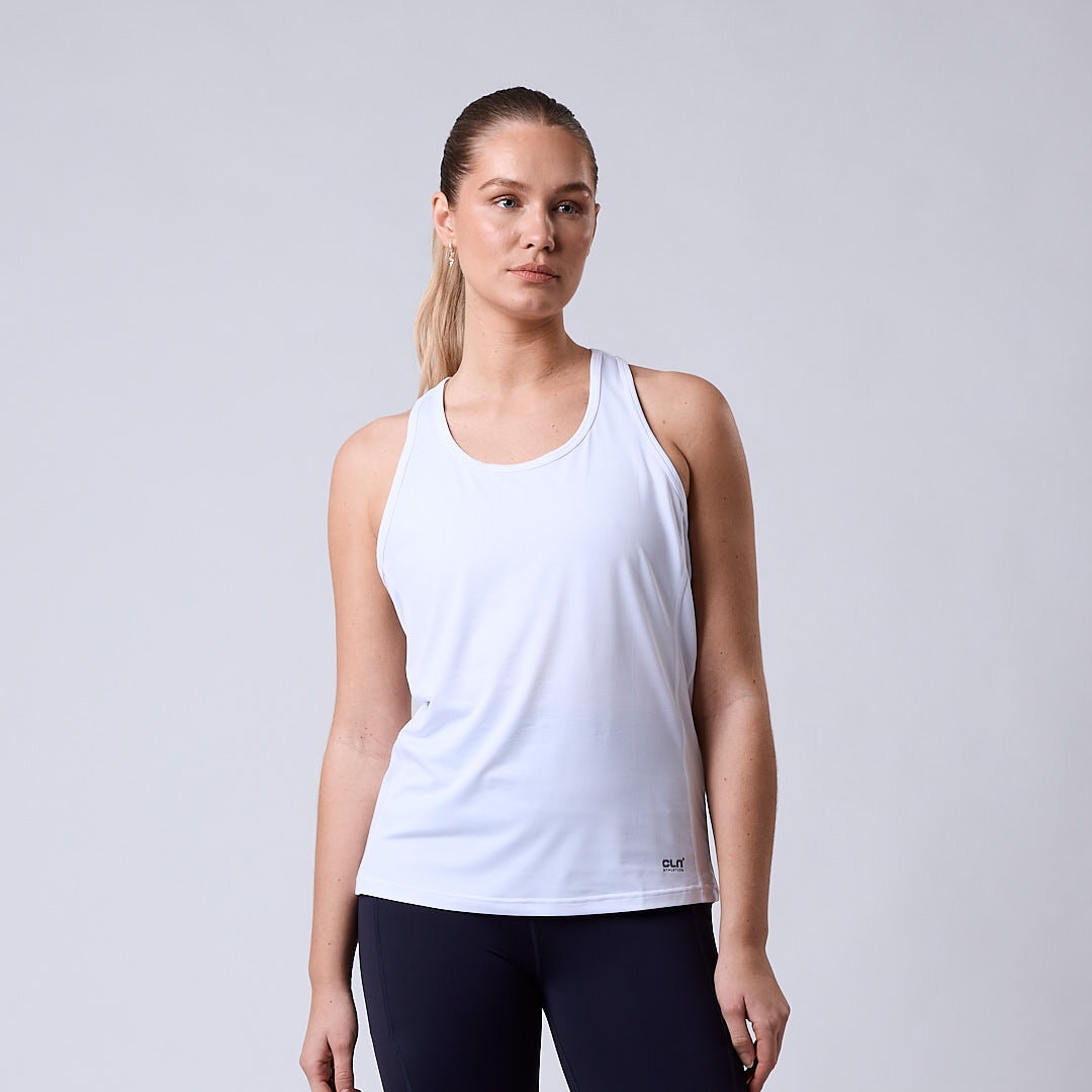 Aero mesh tank White
