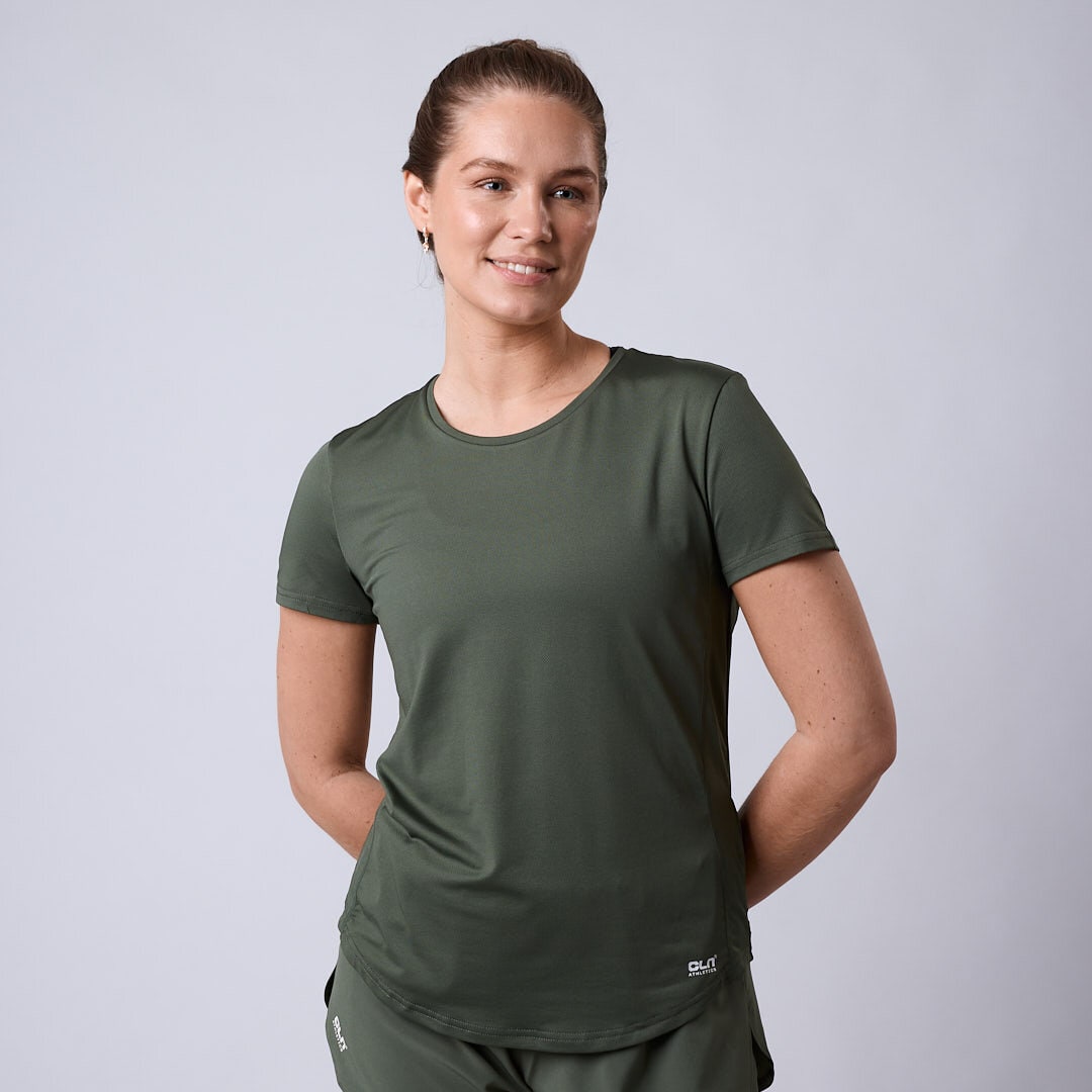 Breeze mesh t-shirt Moss green