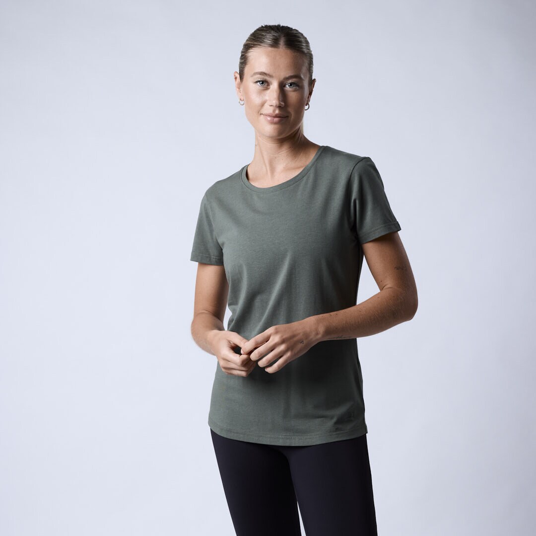 Bamboo t-shirt wmn Moss green