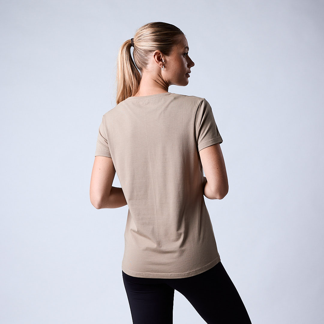 Bamboo t-shirt wmn Dark Khaki