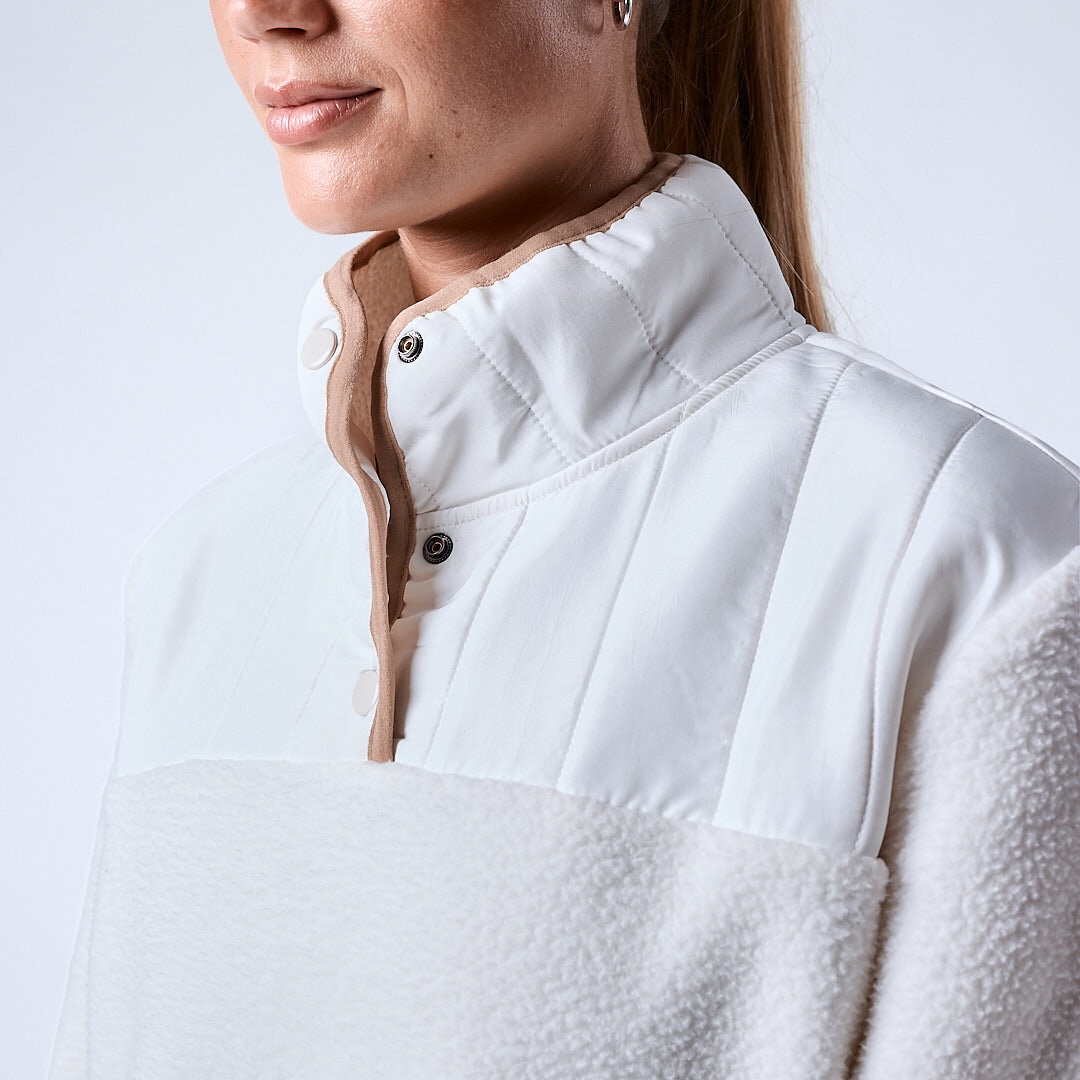 Jessie pile fleece White