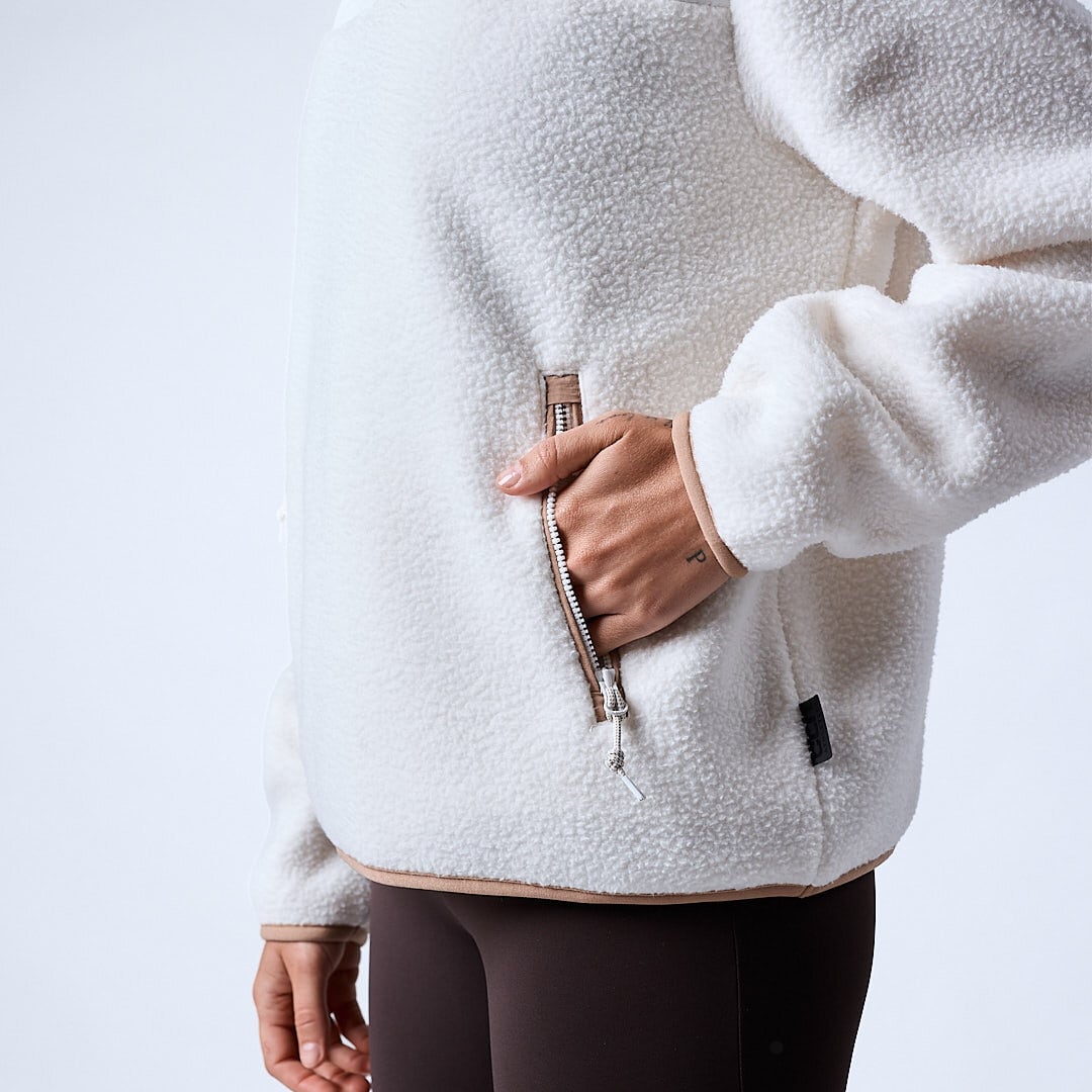 Jessie pile fleece White