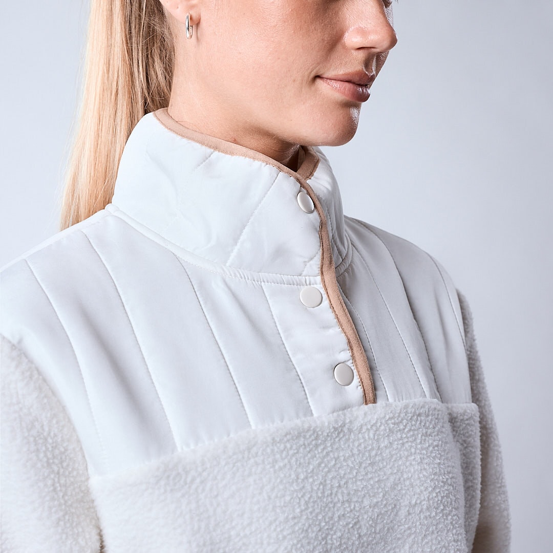 Jessie pile fleece White