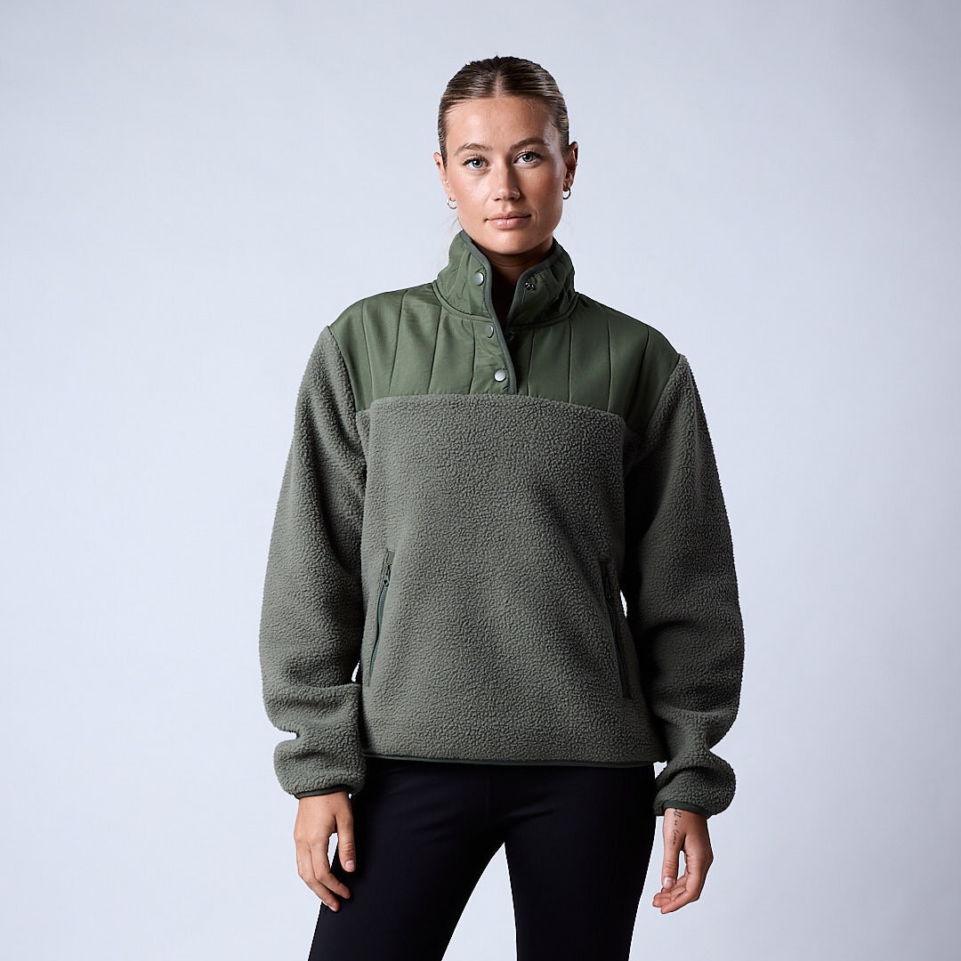 Jessie pile fleece Moss green