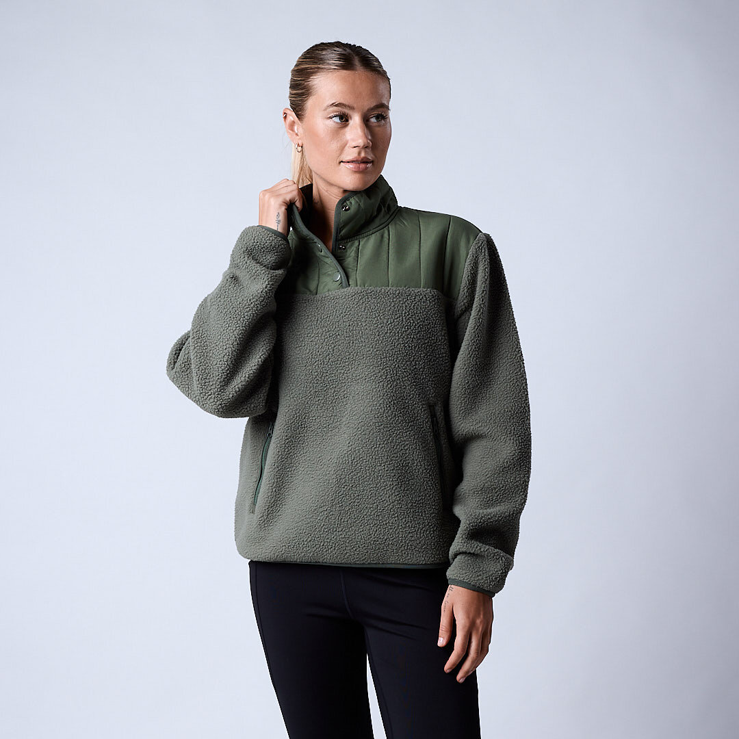Jessie pile fleece Moss green