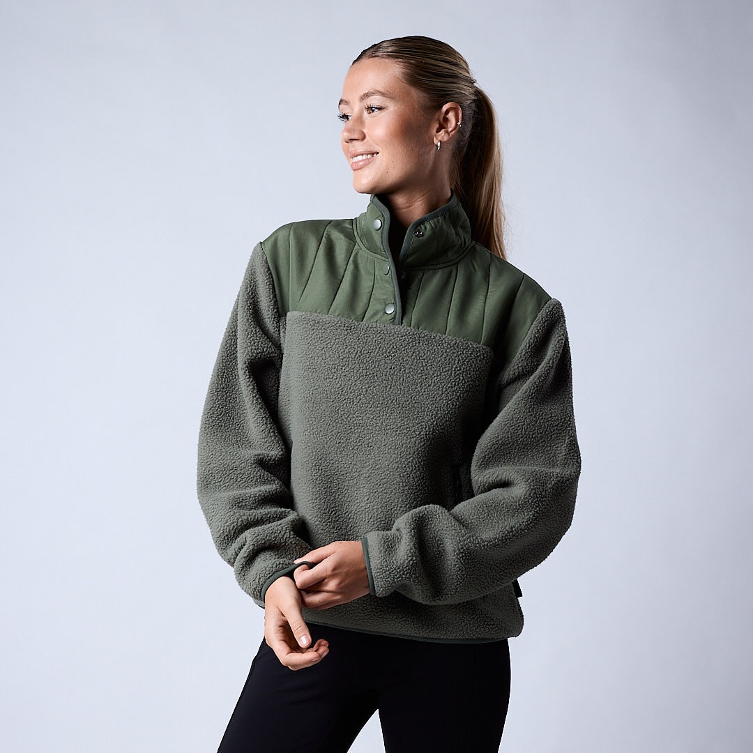 Jessie pile fleece Moss green