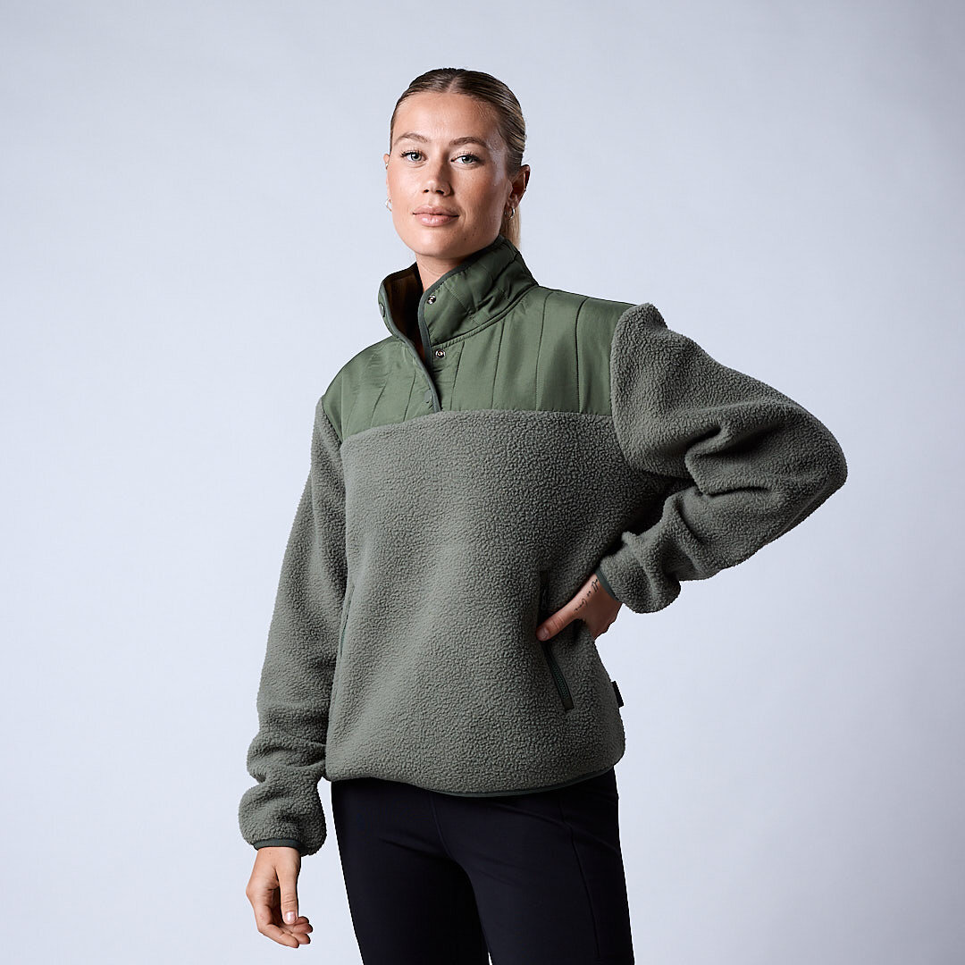 Jessie pile fleece Moss green