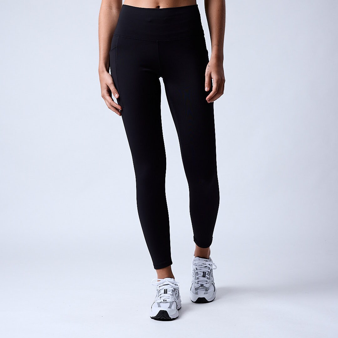 Warm pocket tights Black