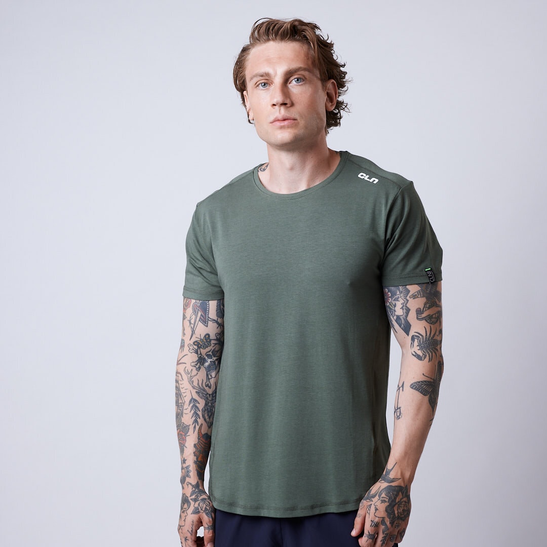 Trap bamboo t-shirt Moss green