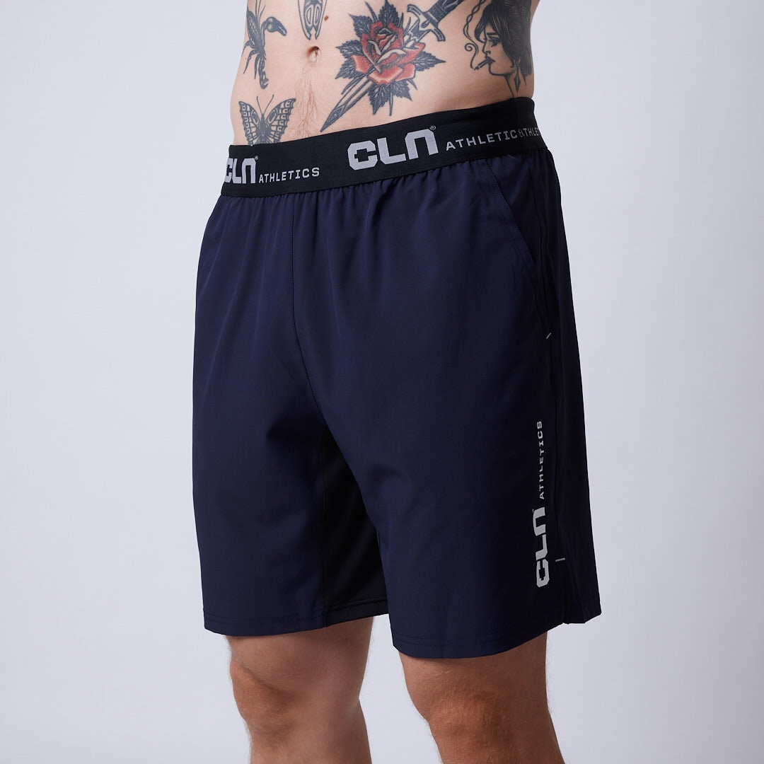 Dino stretch shorts Night blue