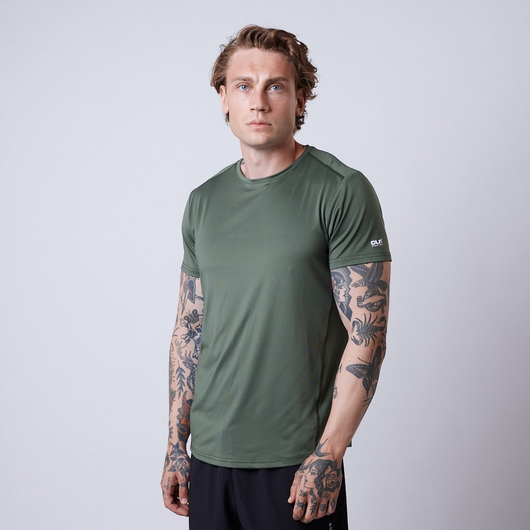 Link t-shirt Moss green