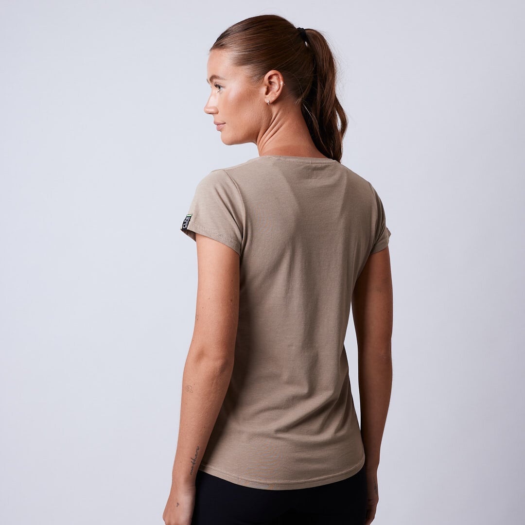 Flex ws bamboo t-shirt Dark khaki