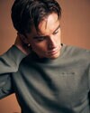 Core sweatshirt Men Moss green
