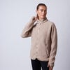 Line fleece jacket Beige