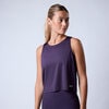 Lunar cropped tank Dark plum